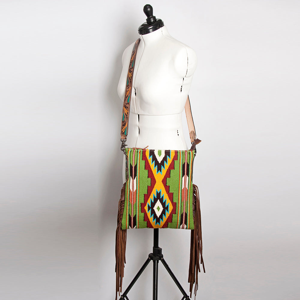 American Darling Saddle Blanket Genuine Leather Women Bag Western Handbag Purse