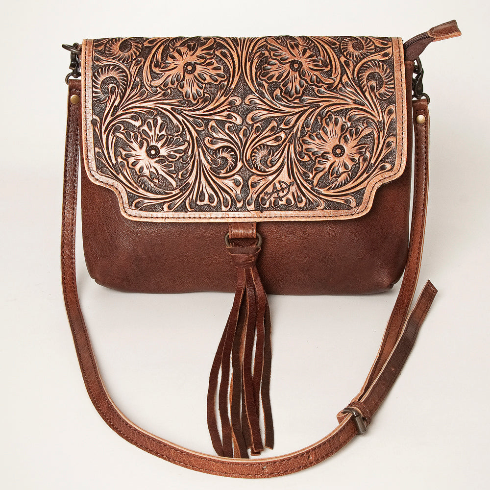 American Darling ADBG909 Clutch Hand Tooled Genuine Leather Women Bag Western Handbag Purse