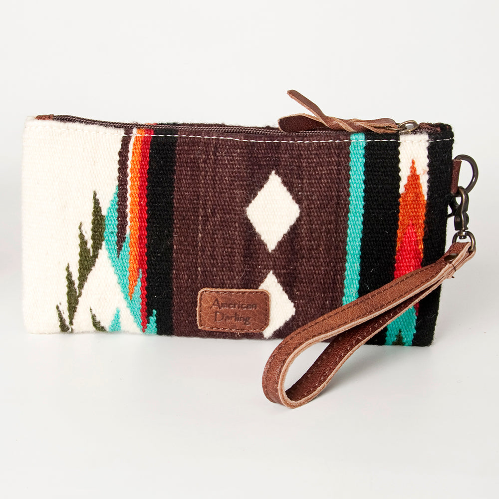 American Darling Wristlet Saddle Blanket Fabric Genuine Leather Western Women Bag | Handbag Purse | Women Wristlet | Wristlet Wristlet | Travel Wristlet | Leather Wristlet | Clutch Wristlet