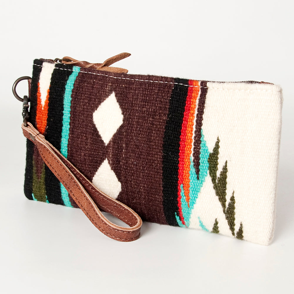 American Darling Wristlet Saddle Blanket Fabric Genuine Leather Western Women Bag | Handbag Purse | Women Wristlet | Wristlet Wristlet | Travel Wristlet | Leather Wristlet | Clutch Wristlet