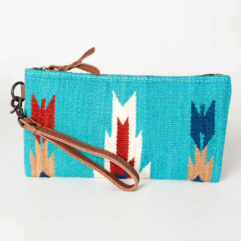 American Darling Wristlet Saddle Blanket Fabric Genuine Leather Western Women Bag | Handbag Purse | Women Wristlet | Wristlet Wristlet | Travel Wristlet | Leather Wristlet | Clutch Wristlet