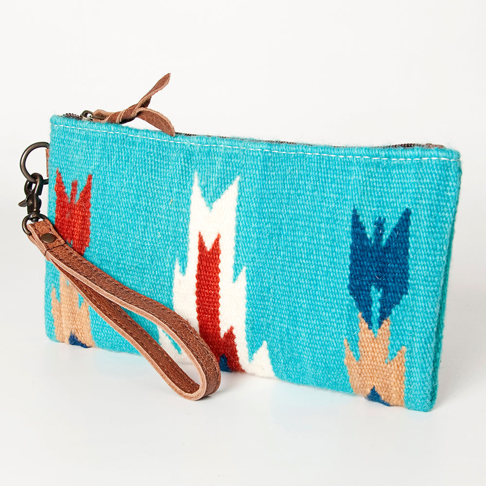 American Darling Wristlet Saddle Blanket Fabric Genuine Leather Western Women Bag | Handbag Purse | Women Wristlet | Wristlet Wristlet | Travel Wristlet | Leather Wristlet | Clutch Wristlet