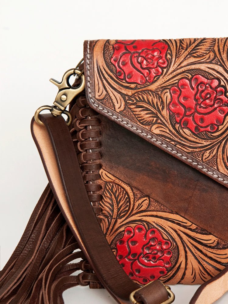 American Darling Cross Body I Hand Tooled Genuine Leather Women Bag Western Handbag Purse