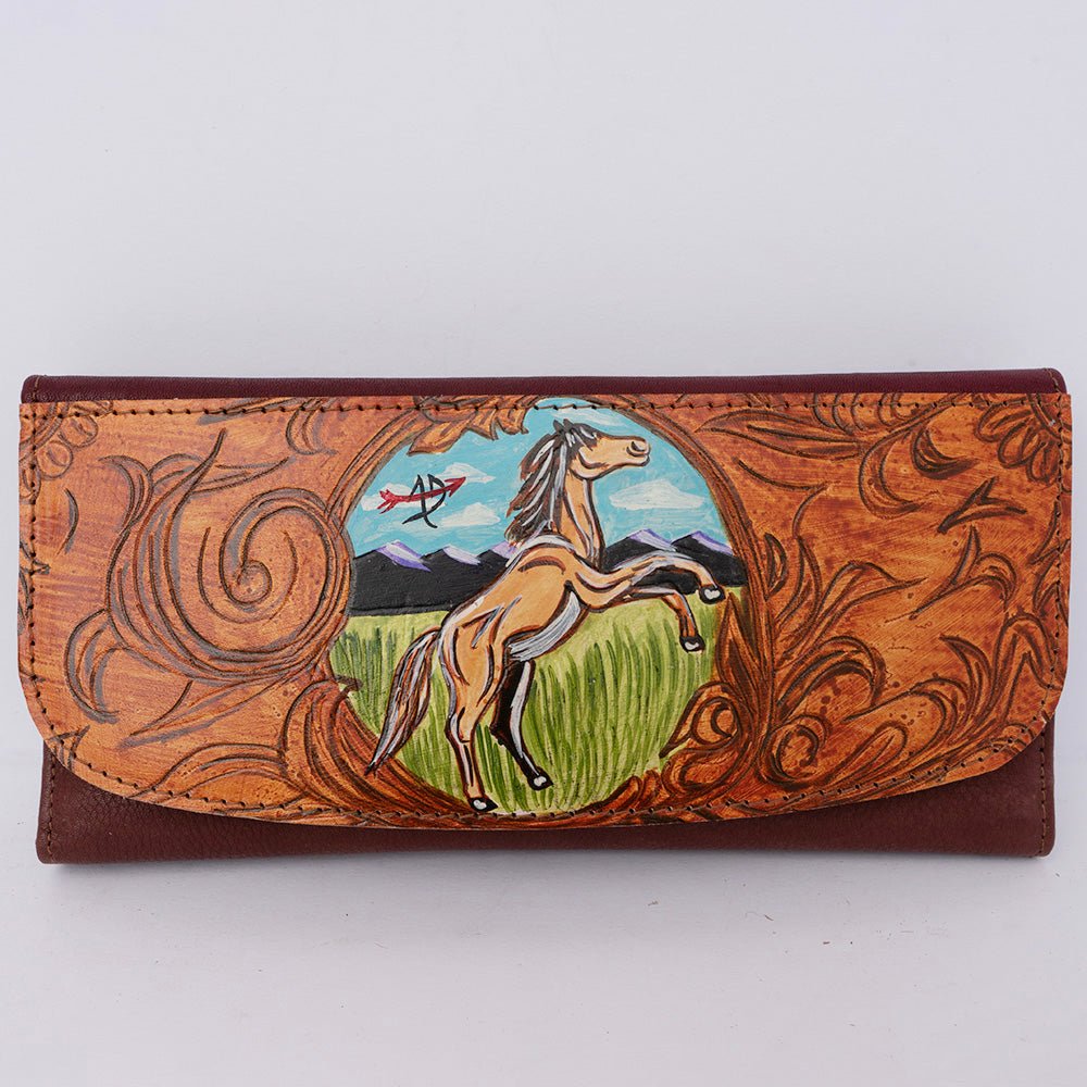 American Darling Wallet Genuine Leather Women Bag Western Handbag Purse