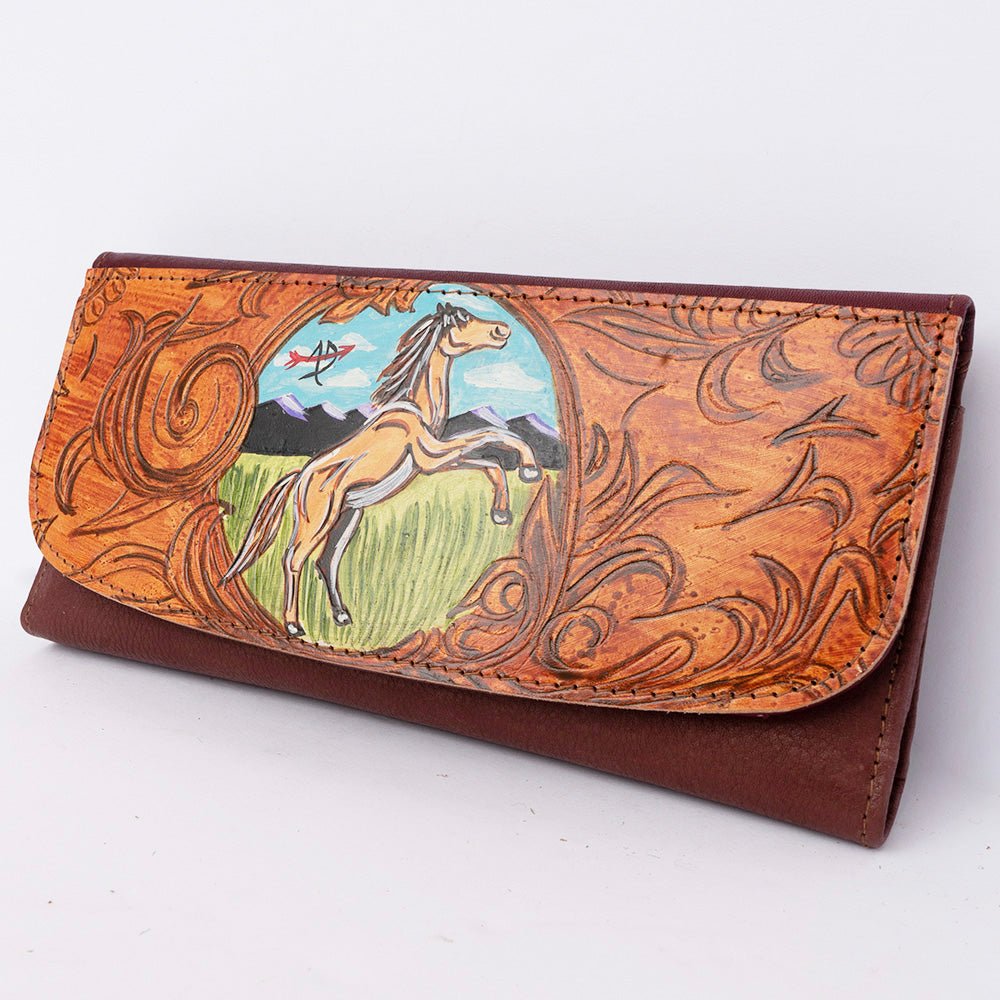 American Darling Wallet Genuine Leather Women Bag Western Handbag Purse