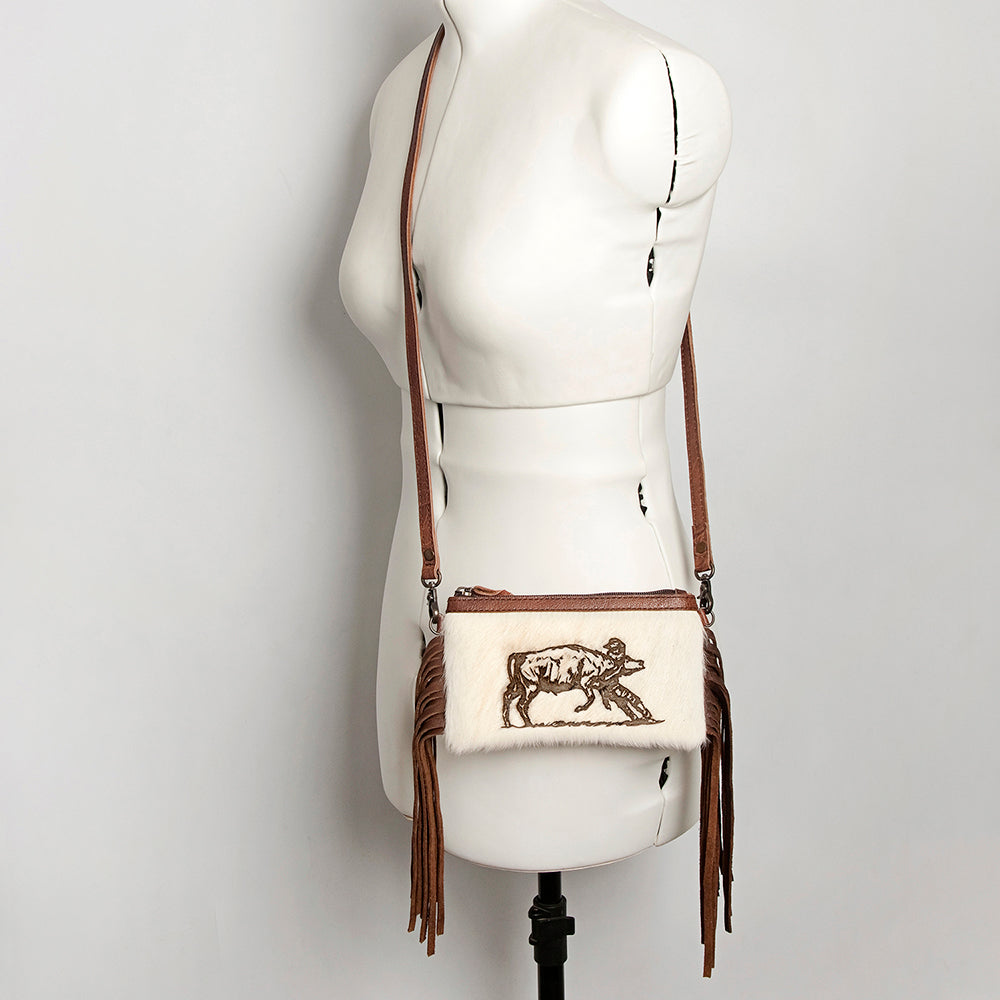 American Darling Small Crossbody Hair On Genuine Leather Women Bag Western Handbag Purse