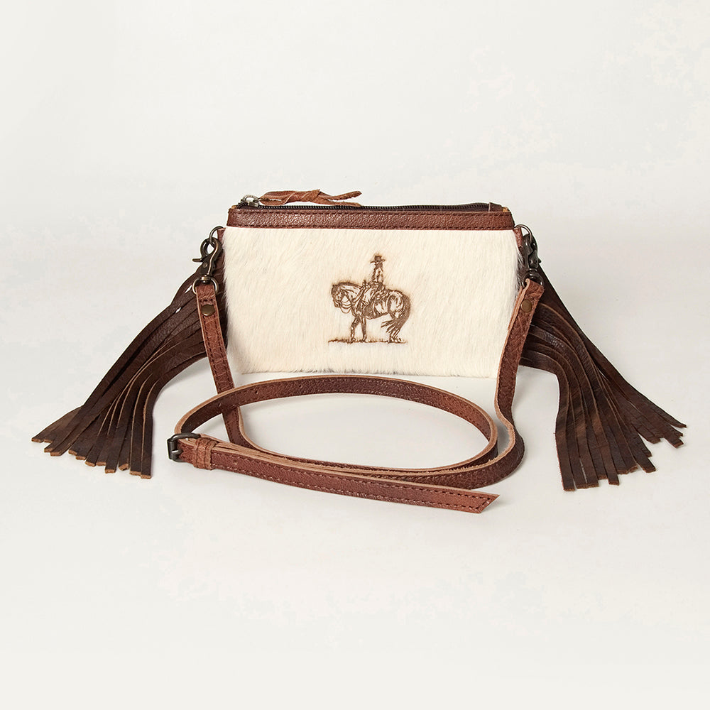 American Darling Small Crossbody Hair On Genuine Leather Women Bag Western Handbag Purse