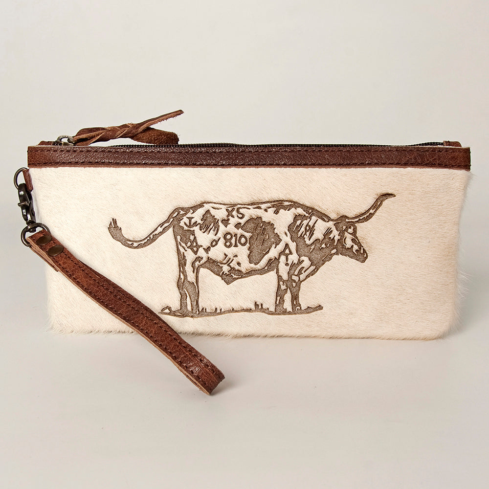 American Darling Wristlet Hair on Genuine Leather Western Women Bag | Handbag Purse | Women Wristlet | Wristlet Wristlet | Travel Wristlet | Leather Wristlet | Clutch Wristlet