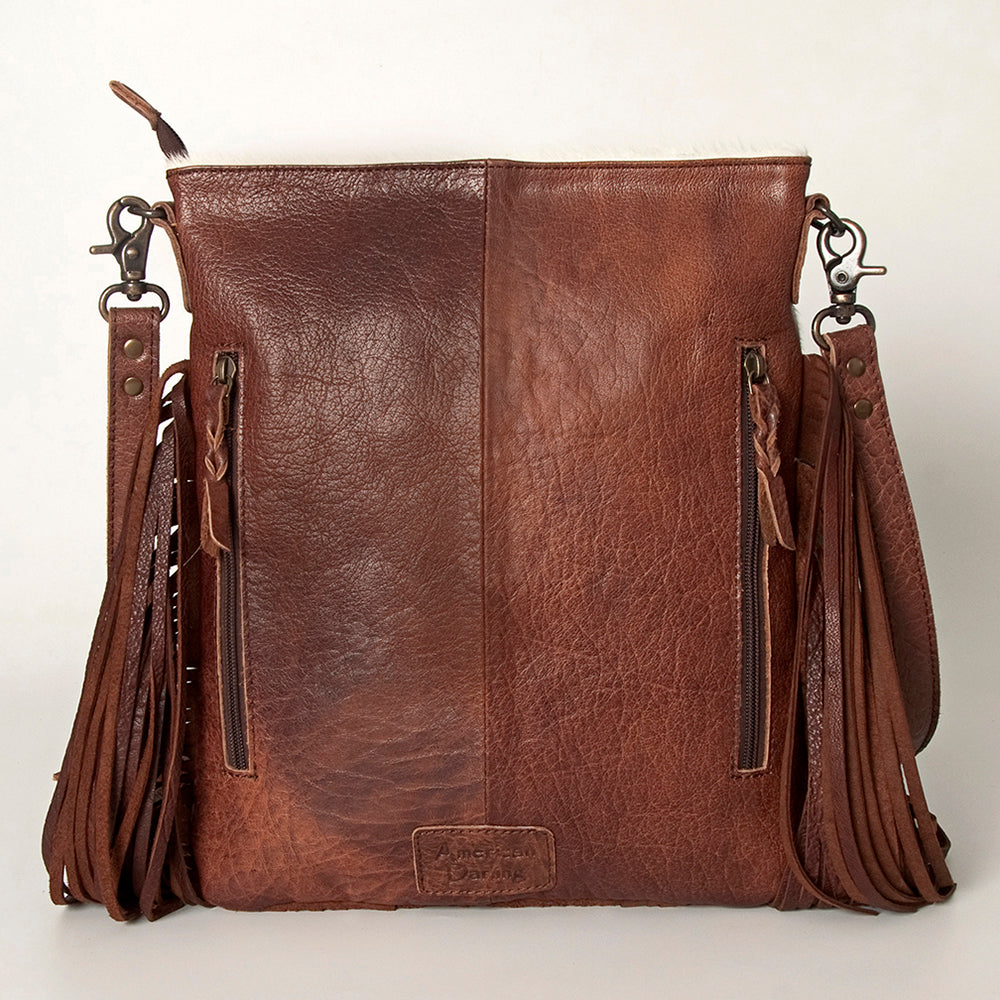 American Darling ADBGS192AH Messenger Hair-On Genuine Leather Women Bag Western Handbag Purse