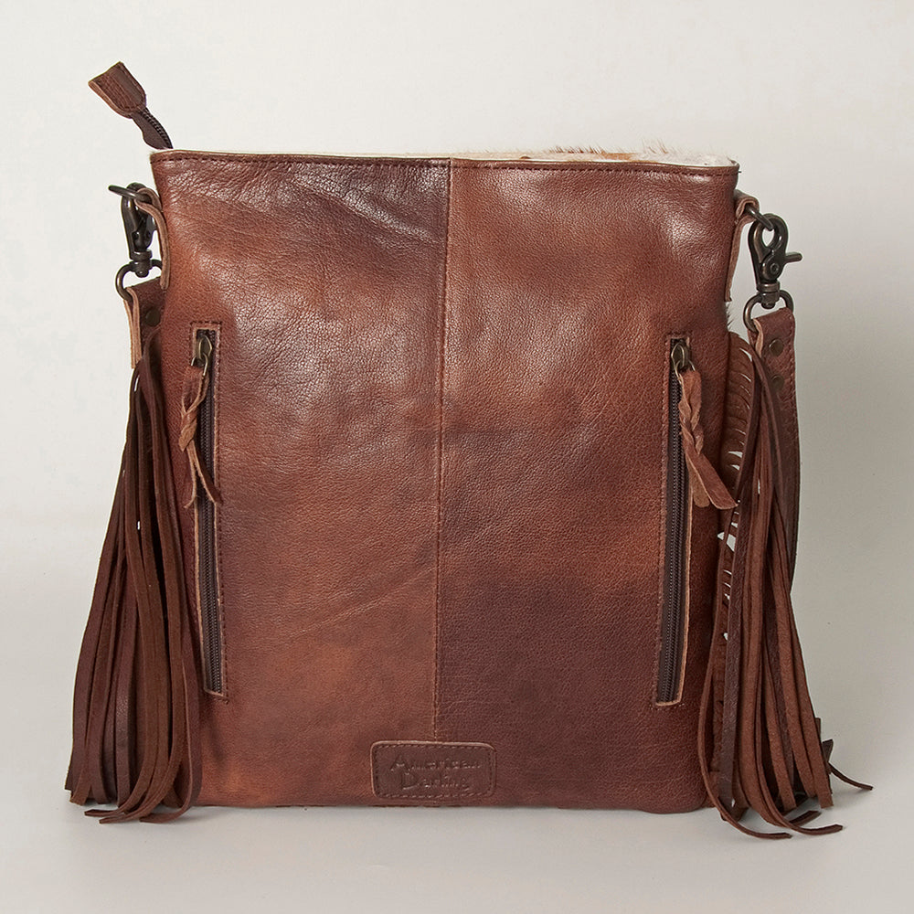American Darling ADBGS192AI Messenger Hair-On Genuine Leather Women Bag Western Handbag Purse