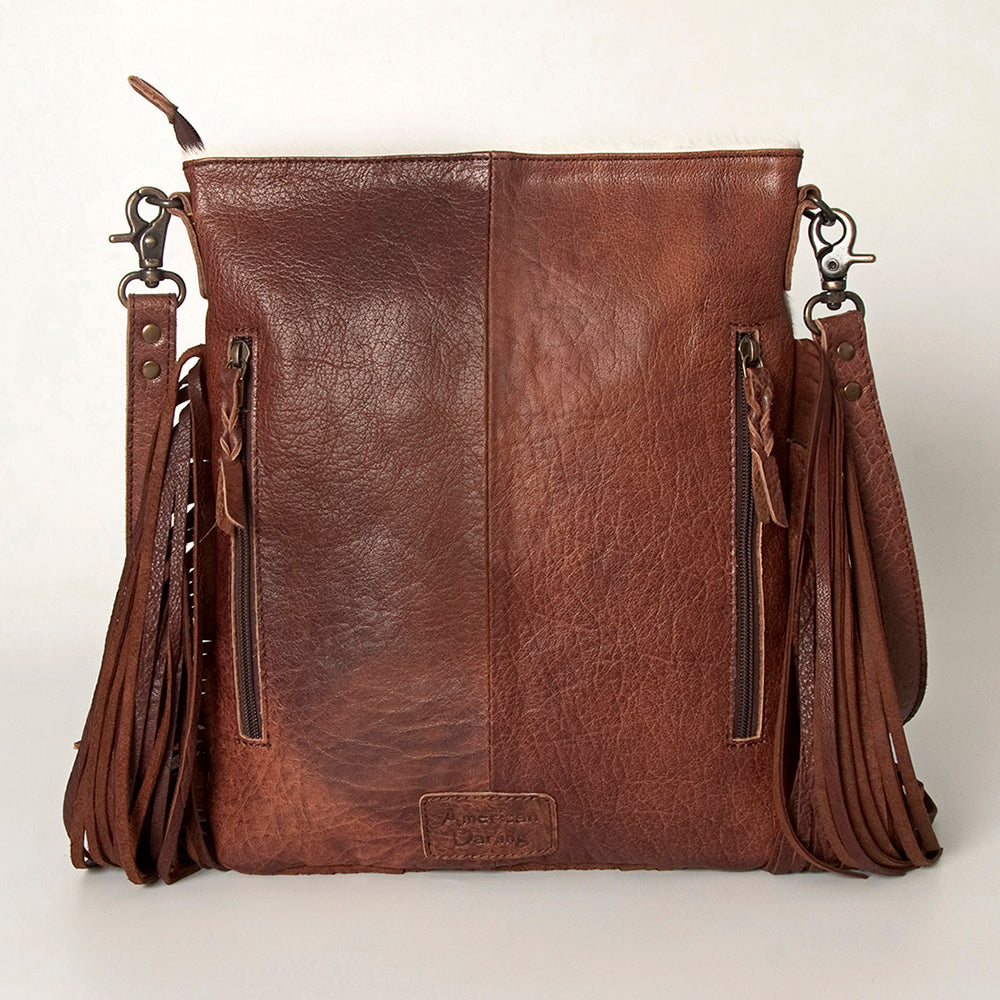 American Darling ADBGS192AJ Messenger Hair-On Genuine Leather Women Bag Western Handbag Purse