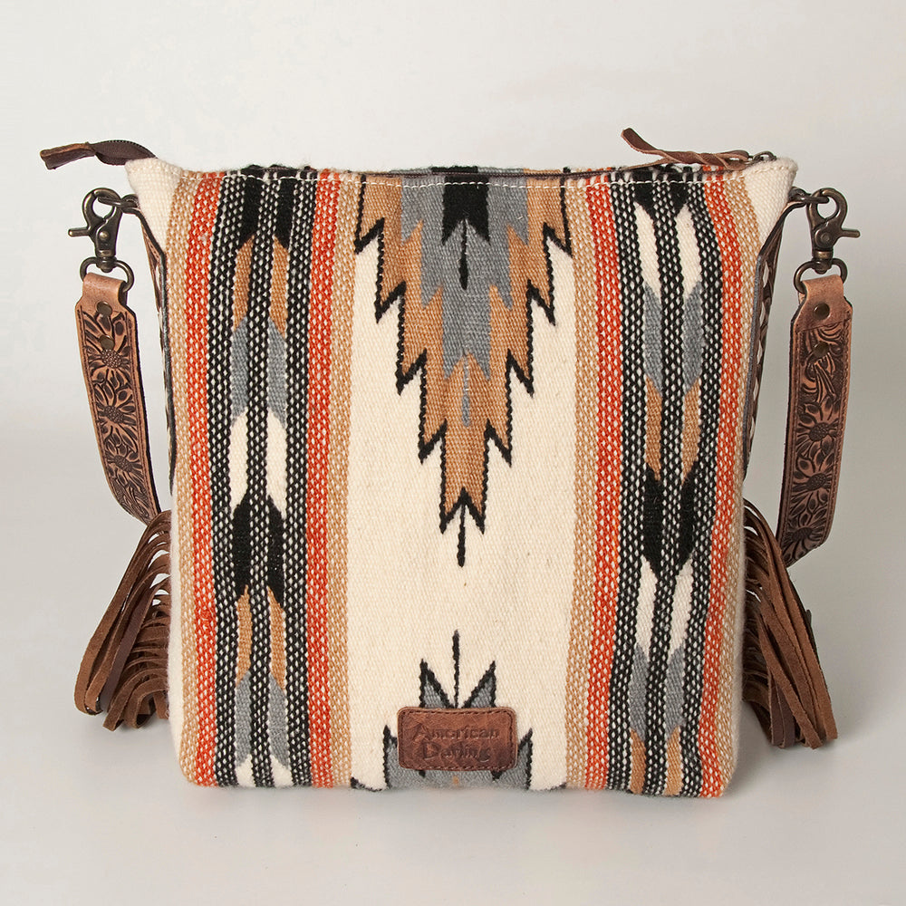 American Darling Saddle Blanket Genuine Leather Women Bag Western Handbag Purse
