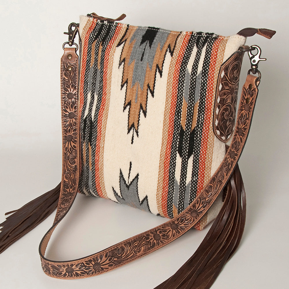 American Darling Saddle Blanket Genuine Leather Women Bag Western Handbag Purse