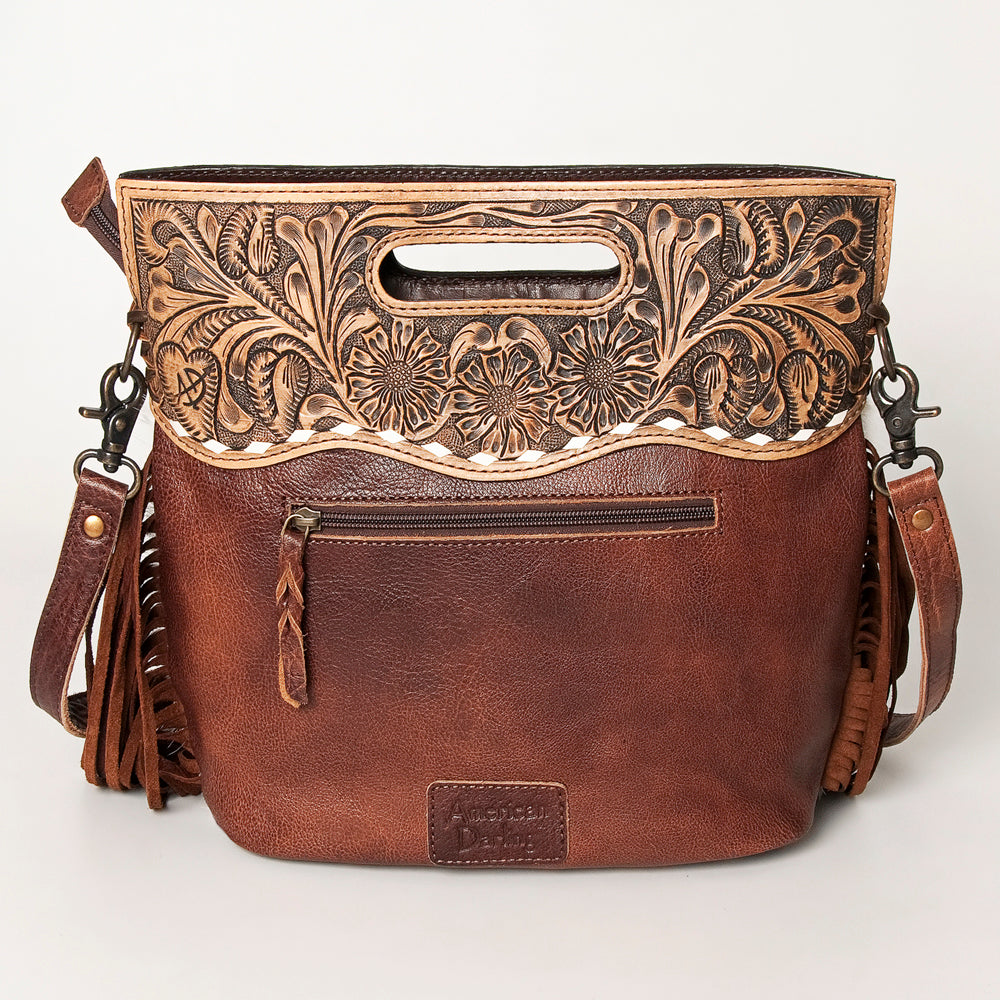 American Darling Clutch Hand Tooled Hair on Genuine Leather Western Women Bag Handbag Purse | Purses for Cute