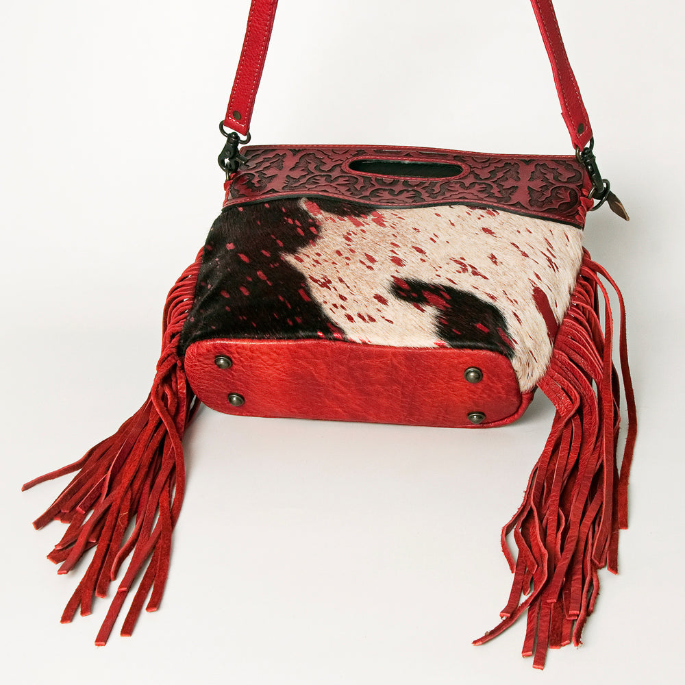 American Darling Clutch Hand Tooled Hair on Genuine Leather Western Women Bag Handbag Purse | Purses for Cute