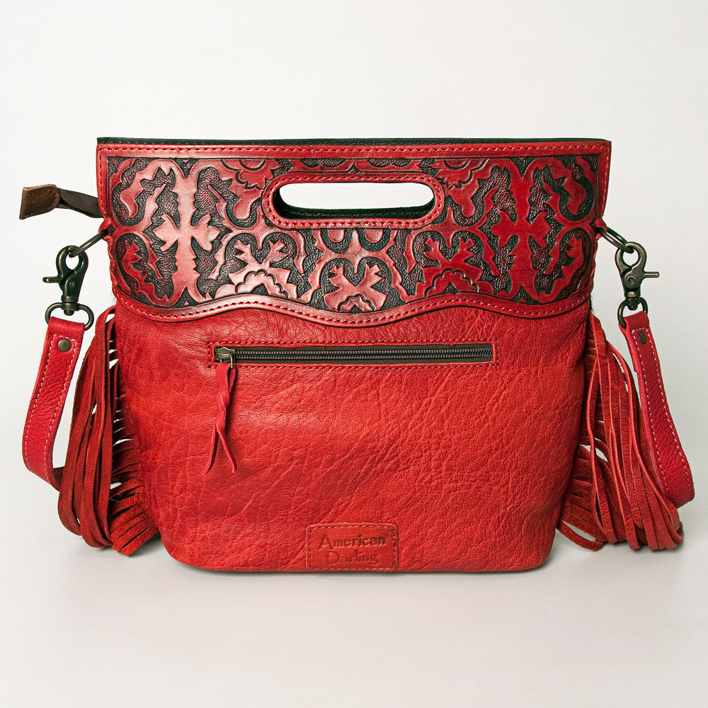 American Darling Clutch Hand Tooled Hair on Genuine Leather Western Women Bag Handbag Purse | Purses for Cute