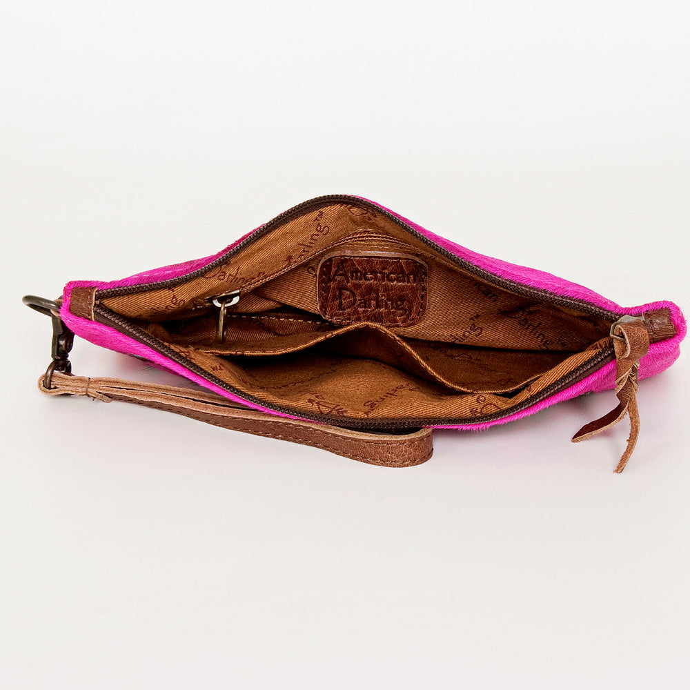American Darling Wristlet Hair on Genuine Leather Western Women Bag | Handbag Purse | Women Wristlet | Wristlet Wristlet | Travel Wristlet | Leather Wristlet | Clutch Wristlet