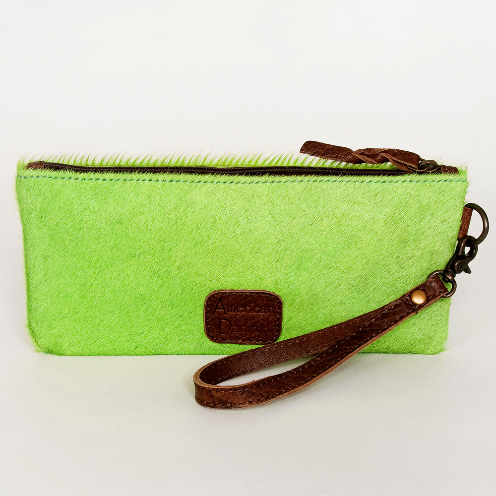 American Darling ADBG344CE Wristlet Hair On Genuine Leather women bag western handbag purse
