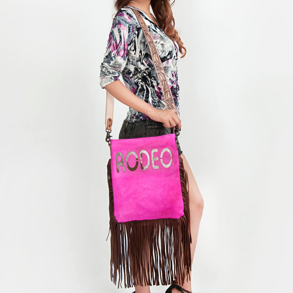 American Darling ADBGS192AR Messenger Hair-On Genuine Leather Women Bag Western Handbag Purse