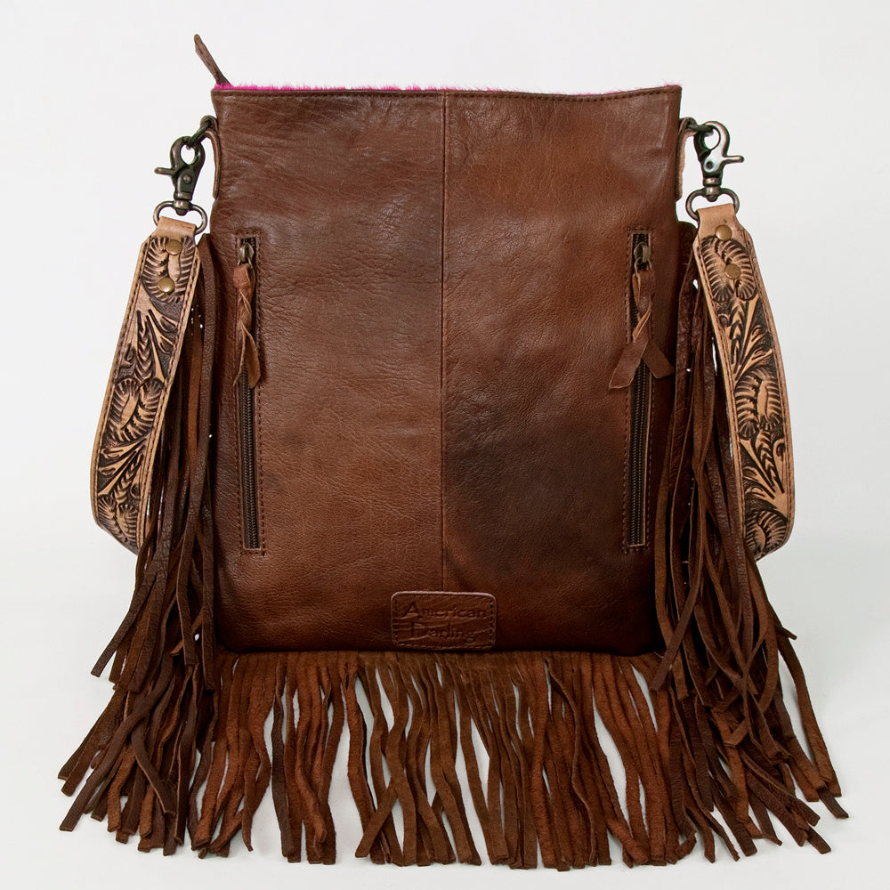 American Darling ADBGS192AR Messenger Hair-On Genuine Leather Women Bag Western Handbag Purse