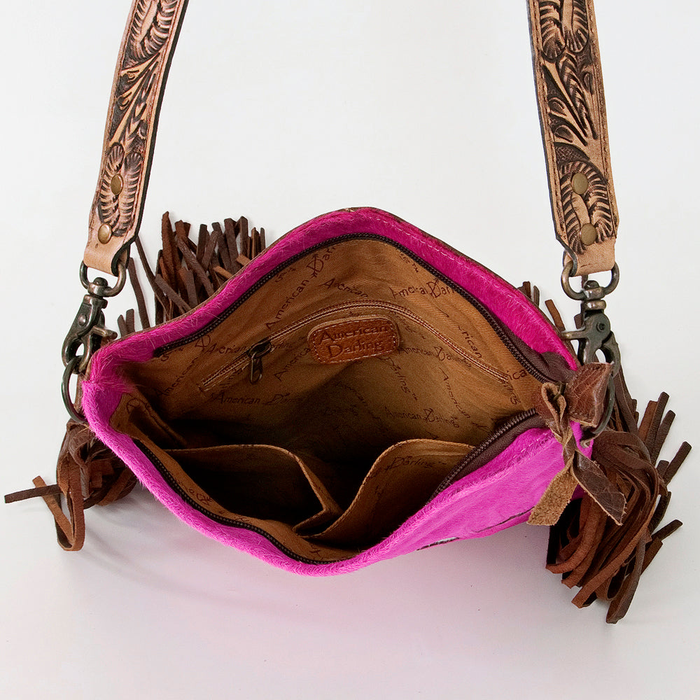 American Darling ADBGS192AS Messenger Hair-On Genuine Leather Women Bag Western Handbag Purse