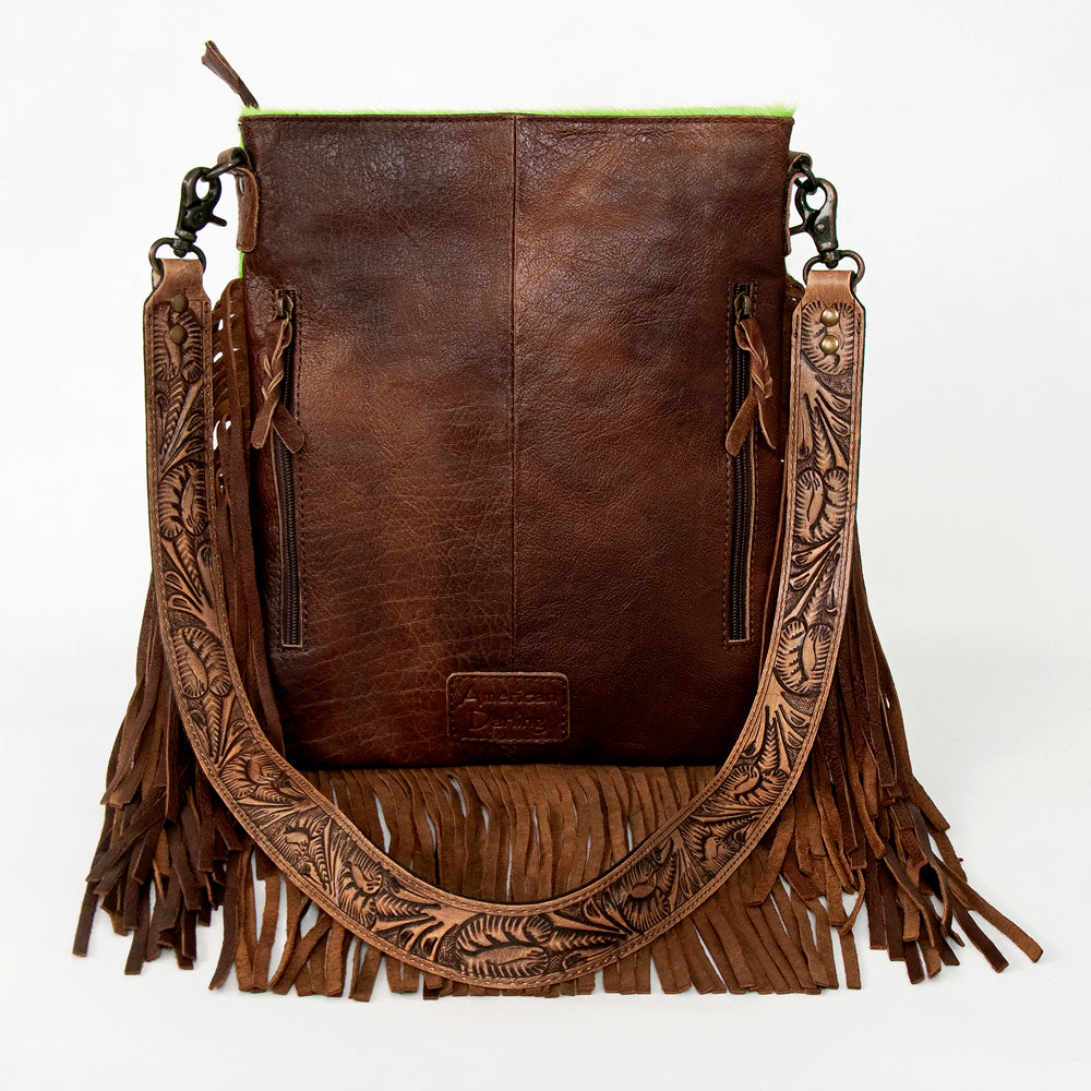 American Darling ADBGS192AZ Messenger Hair-On Genuine Leather Women Bag Western Handbag Purse