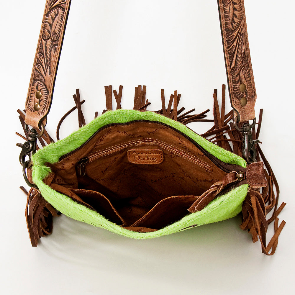 American Darling ADBGS192AZ Messenger Hair-On Genuine Leather Women Bag Western Handbag Purse