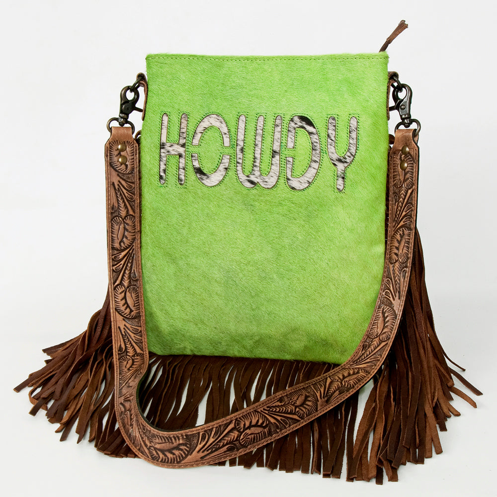 American Darling ADBGS192BA Messenger Hair-On Genuine Leather Women Bag Western Handbag Purse