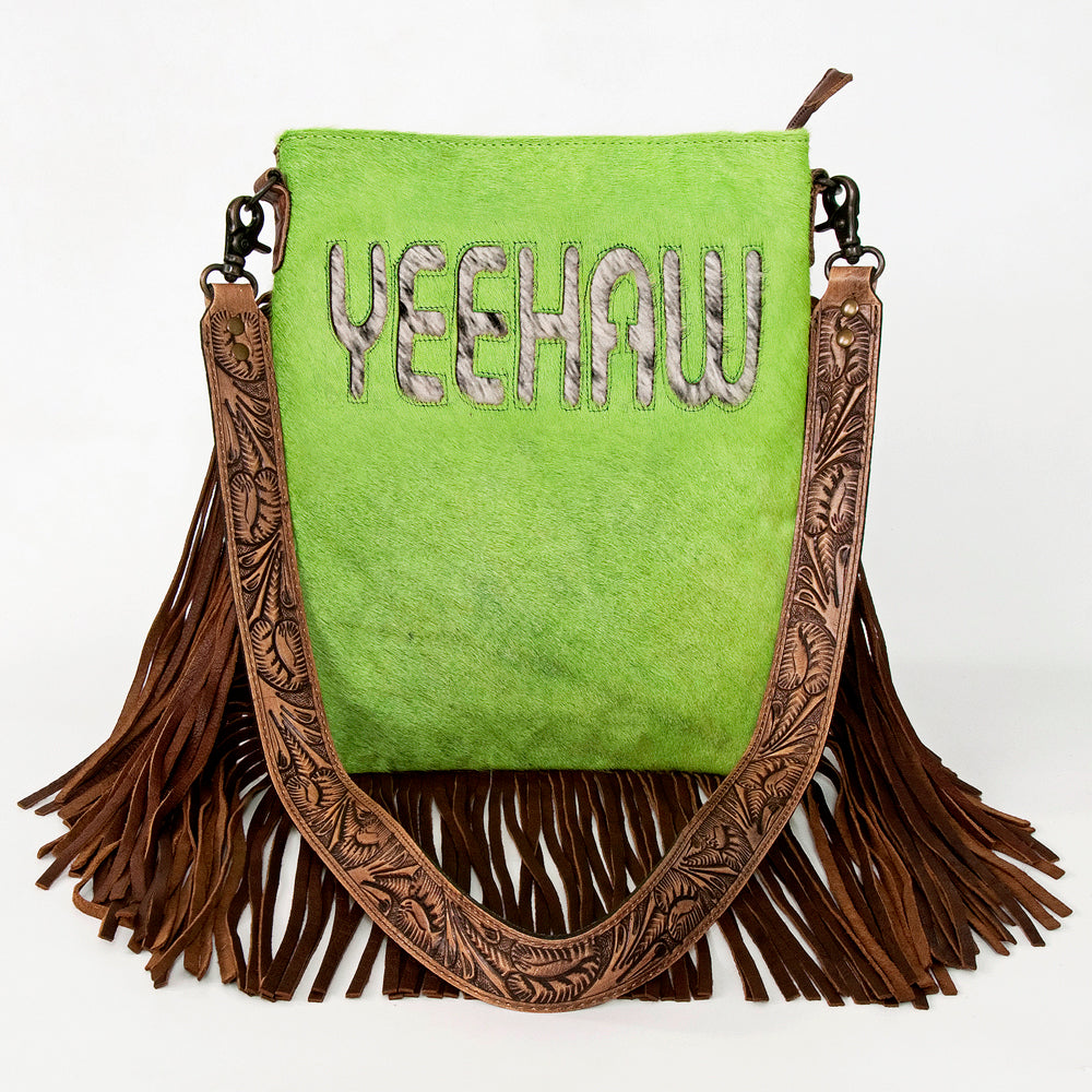American Darling ADBGS192BB Messenger Hair-On Genuine Leather Women Bag Western Handbag Purse