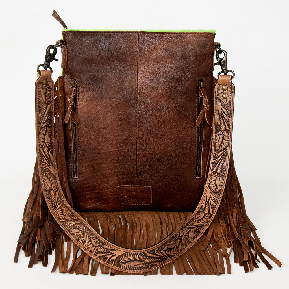 American Darling ADBGS192BC Messenger Hair-On Genuine Leather Women Bag Western Handbag Purse