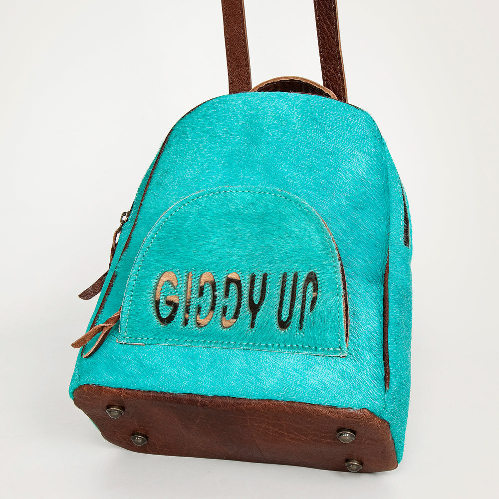 American Darling Hand Tooled Hair On Genuine Leather Women Bag Western Handbag Purse