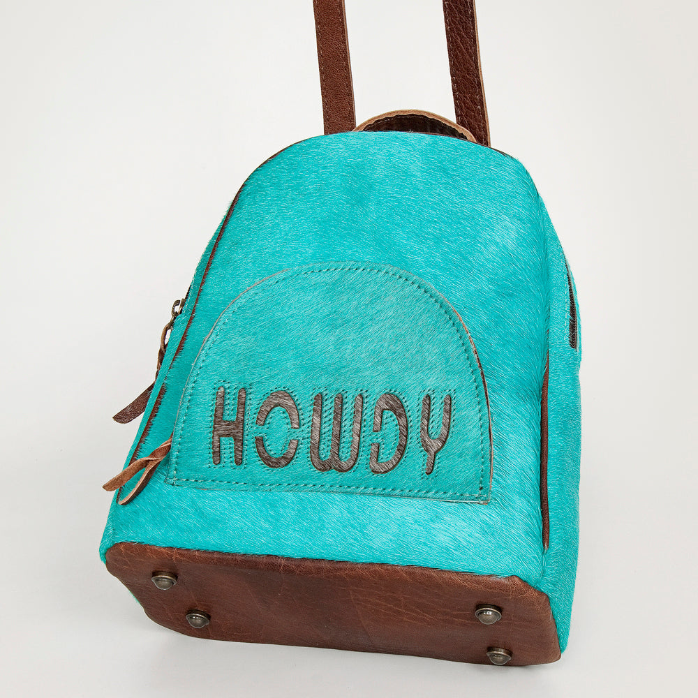 American Darling Hand Tooled Hair On Genuine Leather Women Bag Western Handbag Purse