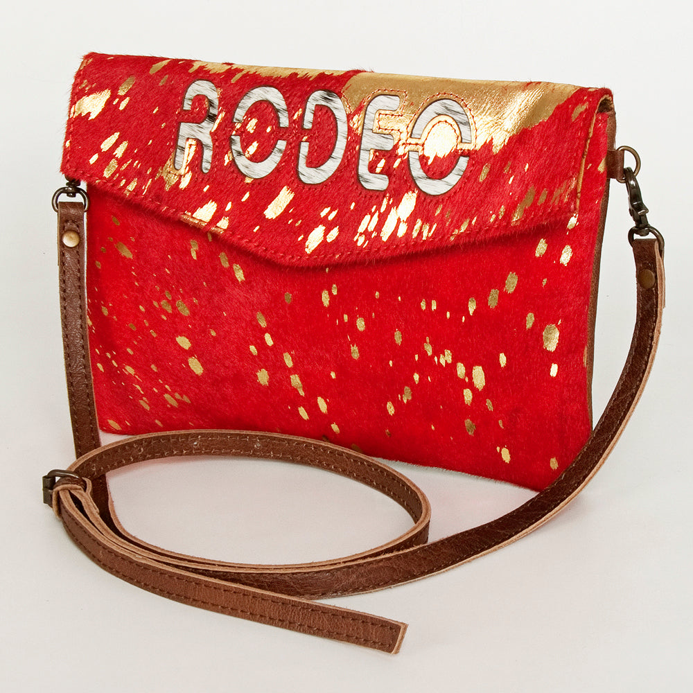 American Darling ADBGS178AS Envelope Hair-On Genuine Leather Women Bag Western Handbag Purse