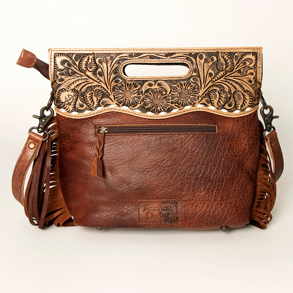 American Darling Clutch Hand Tooled Hair on Genuine Leather Western Women Bag Handbag Purse | Purses for Cute