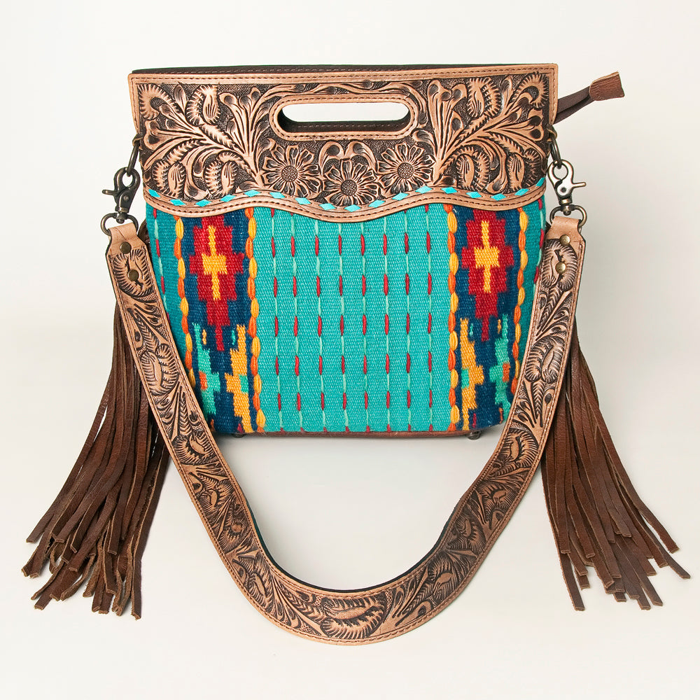 American Darling Clutch Hand Tooled Hair on Genuine Leather Western Women Bag Handbag Purse | Purses for Cute