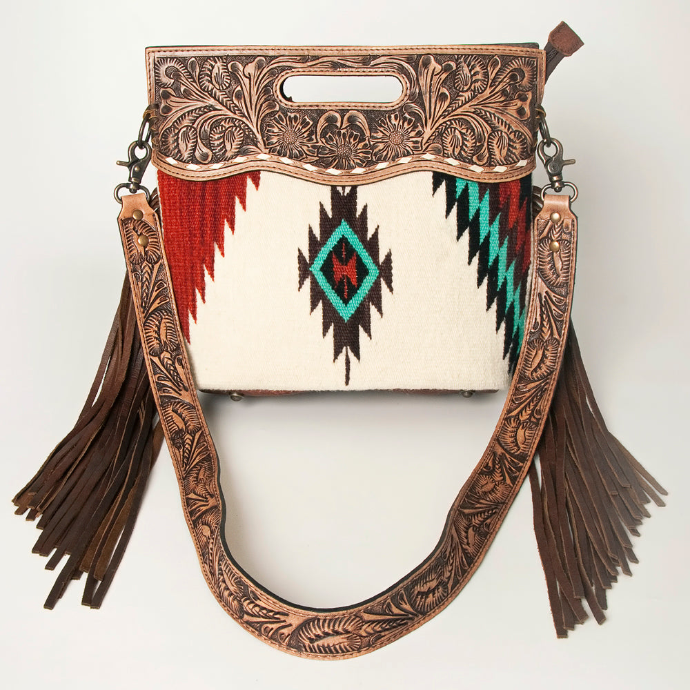 American Darling Clutch Hand Tooled Hair on Genuine Leather Western Women Bag Handbag Purse | Purses for Cute