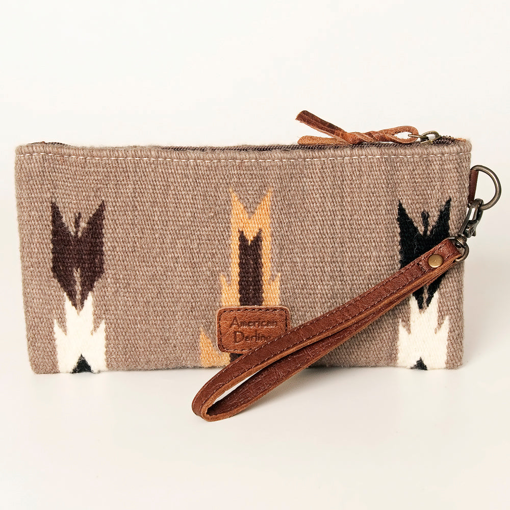 American Darling Wristlet Saddle Blanket Fabric Genuine Leather Western Women Bag | Handbag Purse | Women Wristlet | Wristlet Wristlet | Travel Wristlet | Leather Wristlet | Clutch Wristlet