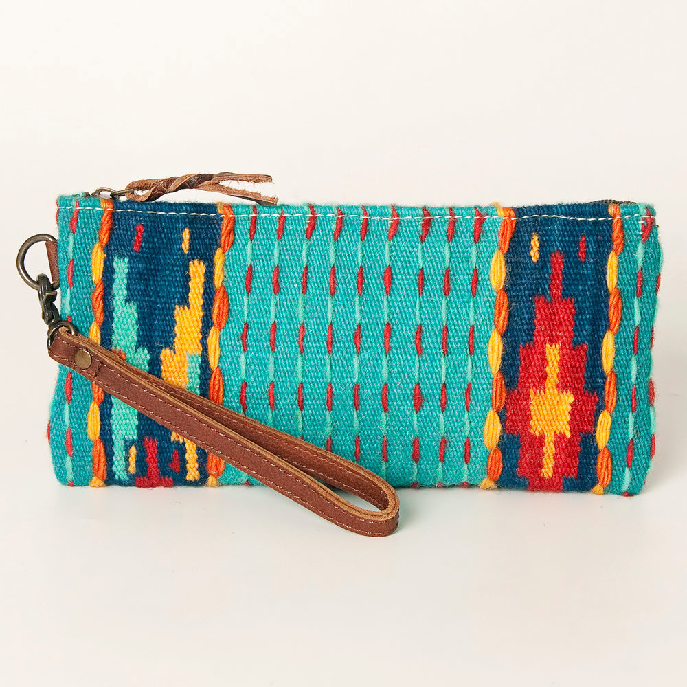 American Darling Wristlet Saddle Blanket Fabric Genuine Leather Western Women Bag | Handbag Purse | Women Wristlet | Wristlet Wristlet | Travel Wristlet | Leather Wristlet | Clutch Wristlet