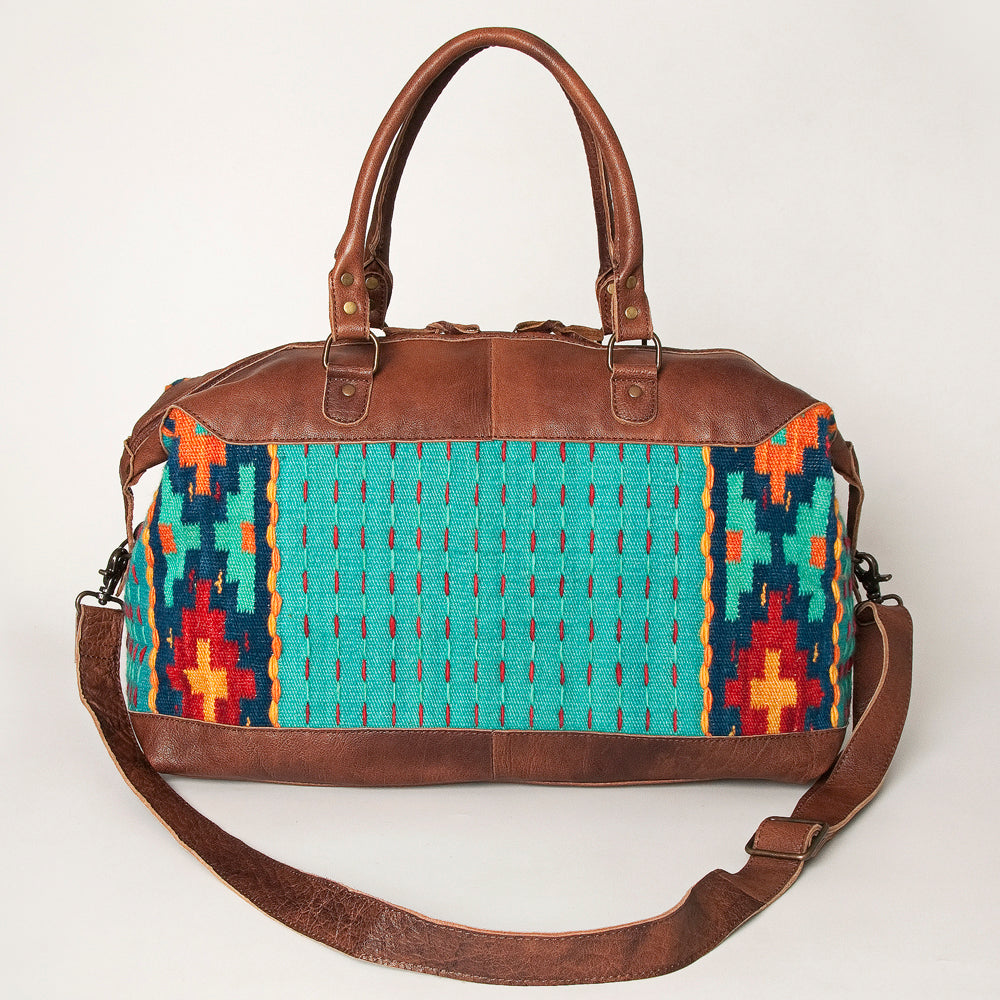 American Darling Duffel Saddle Blanket Genuine Leather Women Bag Western Handbag Purse