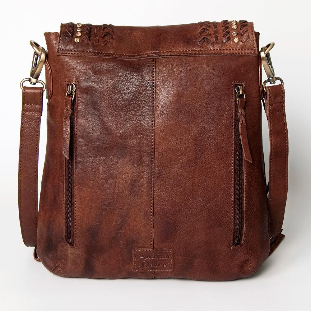 American Darling ADBGM126A Messenger Genuine Leather Women Bag Western Handbag Purse
