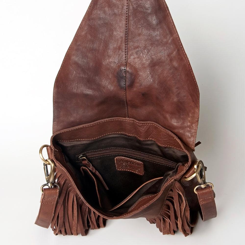 American Darling ADBGM126A Messenger Genuine Leather Women Bag Western Handbag Purse