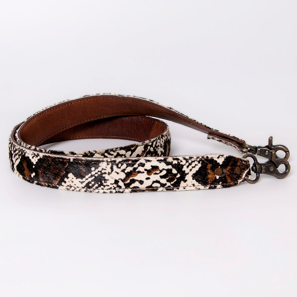 American Darling ADBT143E Hair-On Genuine Leather Crossbody Handle Strap For Bags