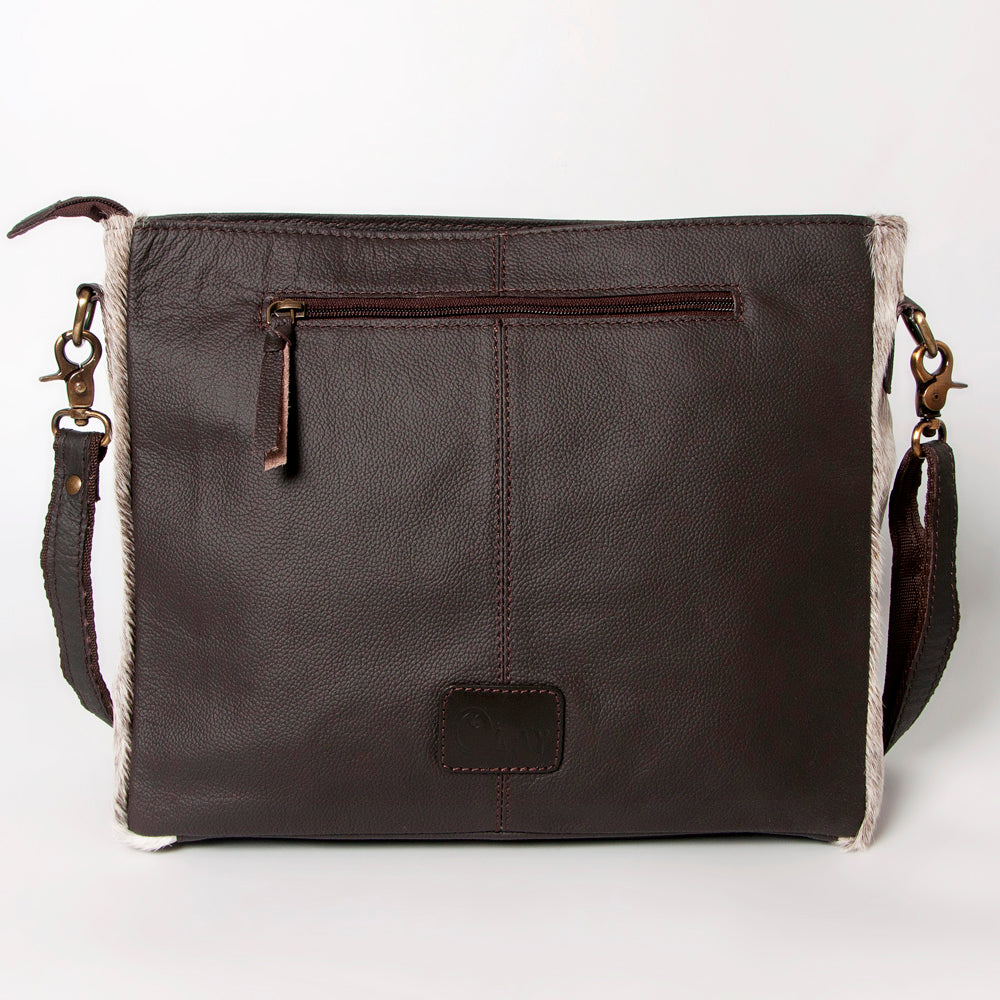 Ohlay Bags KBA112 Cross Body I Hand Tooled Hair-On Genuine Leather Women Bag Western Handbag Purse