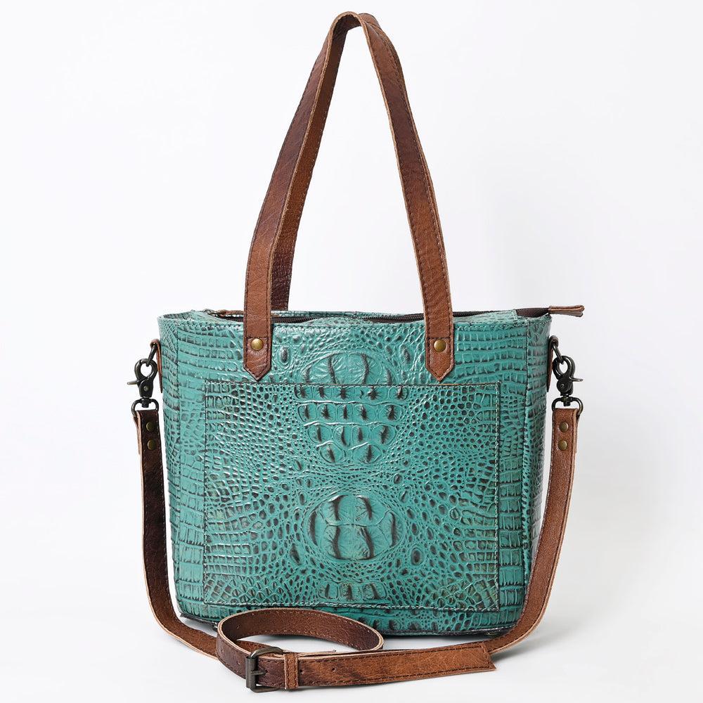 ADBG965 American Darling Crocodile Embossed Genuine Leather Women Bag Western Handbag Purse