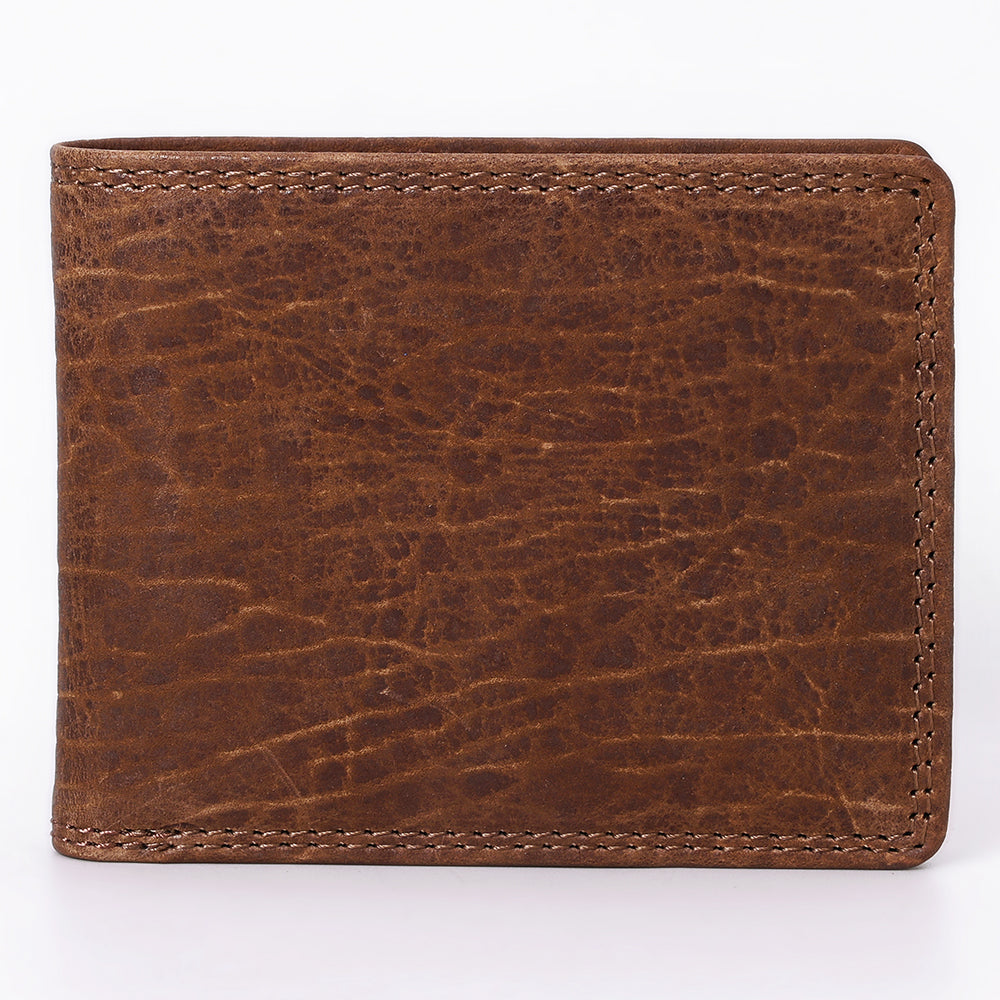 Spaghetti Western Swc453Brn Wallet Vintage Handmade Drum Dyed Genuine European Cowhide Leather Women Bag Western Handbag Purse