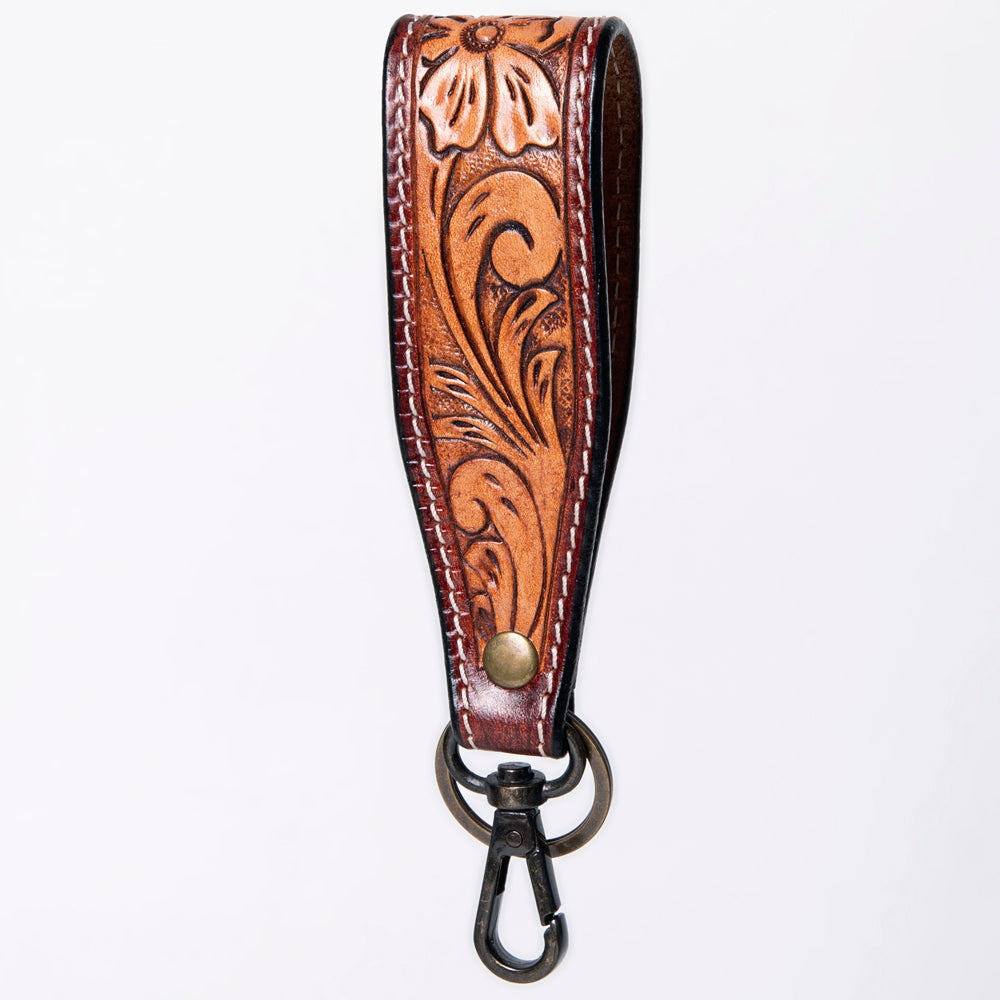 American Darling ADWSF126K Hand Tooled Genuine Leather Handle Strap For Wristlet Bags