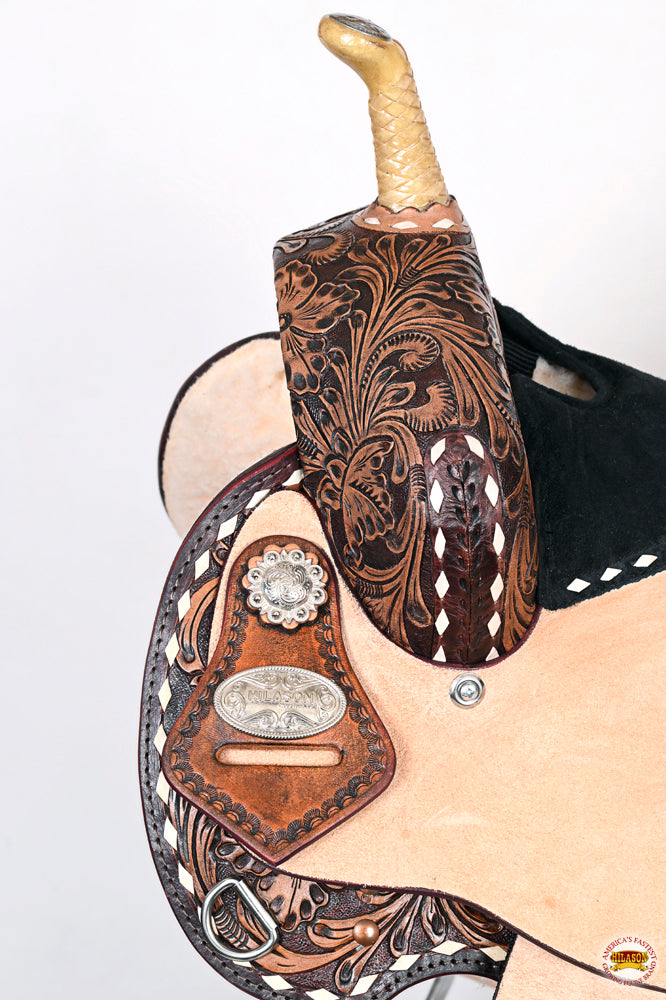 Flex Tree Western Horse Saddle American Leather Barrel Trail Hilason