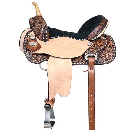 Flex Tree Western Horse Saddle American Leather Barrel Trail Hilason