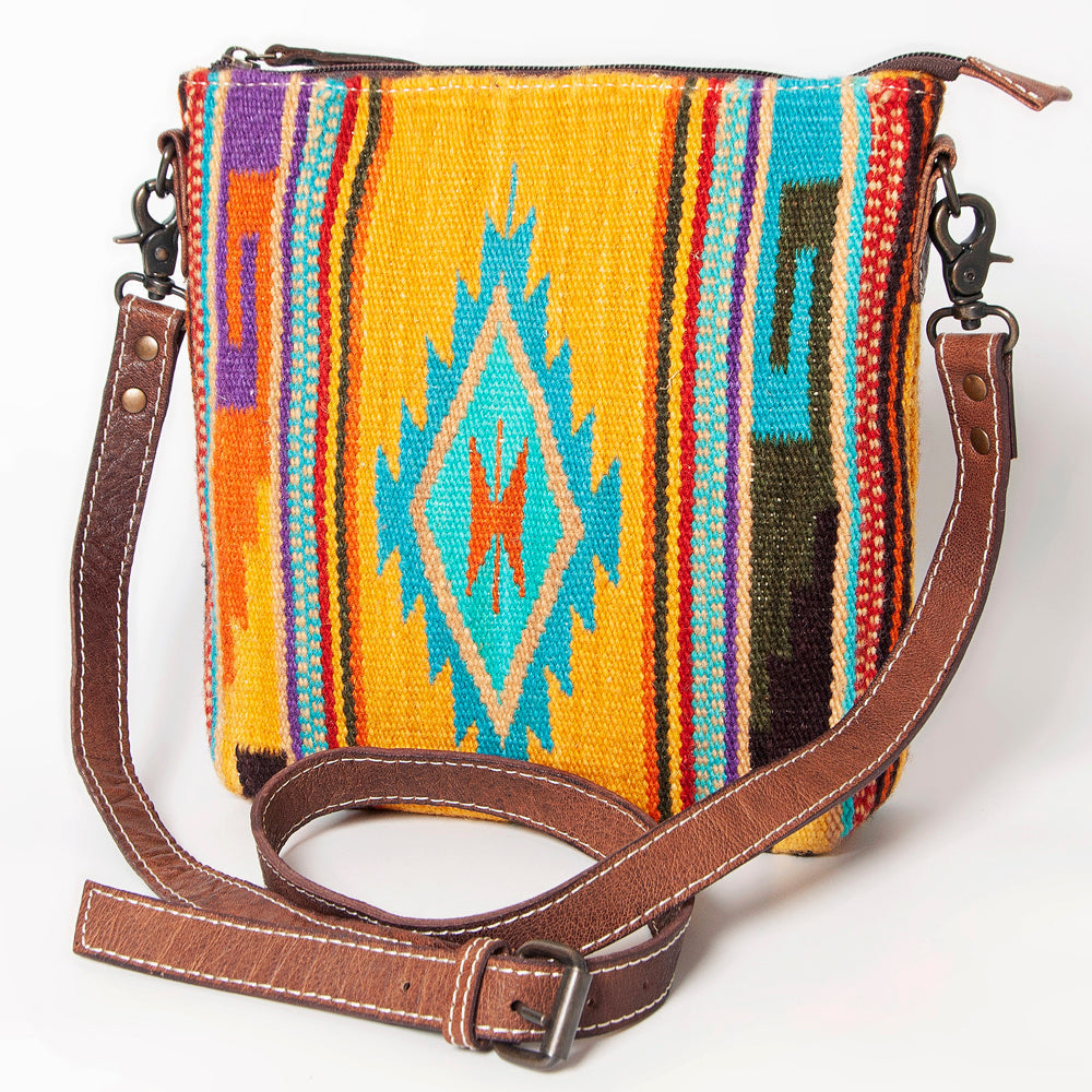 American Darling ADBG1006A Large Crossbody Saddle Blanket Genuine Leather women bag western handbag purse