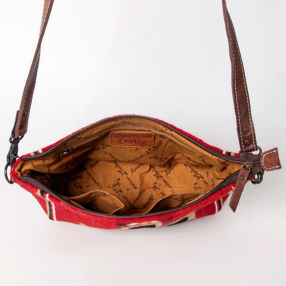 American Darling Cross Body Saddle Blanket Genuine Leather women bag western handbag purse